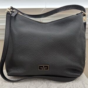 Kate Spade Black Pebbled Leather Shoulder Bag